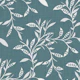 Blue Grey Scandi Folk Leaf Vine