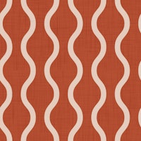 Cozy Scandi Folk Wavy Stripe Burnt Terracotta wallpaper