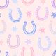 Pastel Horseshoes and Stars