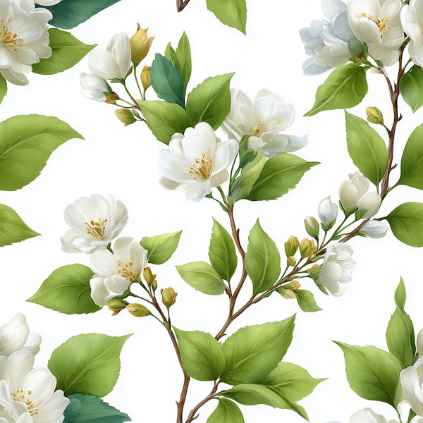 White Jasmine Blossoms