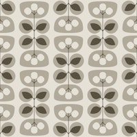 Scandinavian Retro Bloom Beige Brown wallpaper