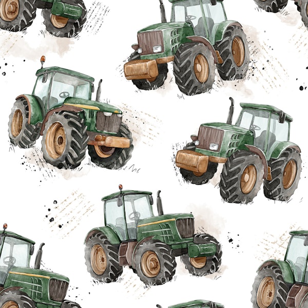 Watercolor Tractors - small