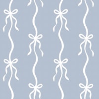 Dusty Blue Bow Tie Ribbons wallpaper