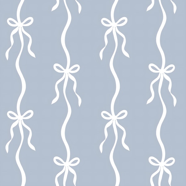 Dusty Blue Bow Tie Ribbons