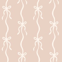 Soft Pink Bow Stripes wallpaper