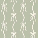 Hand Drawn Ribbon Bows Sage
