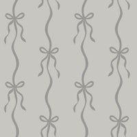 Elegant Gray Bow Stripe Motif tapet