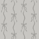 Elegant Gray Bow Stripe Motif