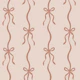 Dusty Rose Bow Stripes