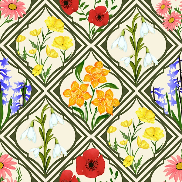 Flowers through the window