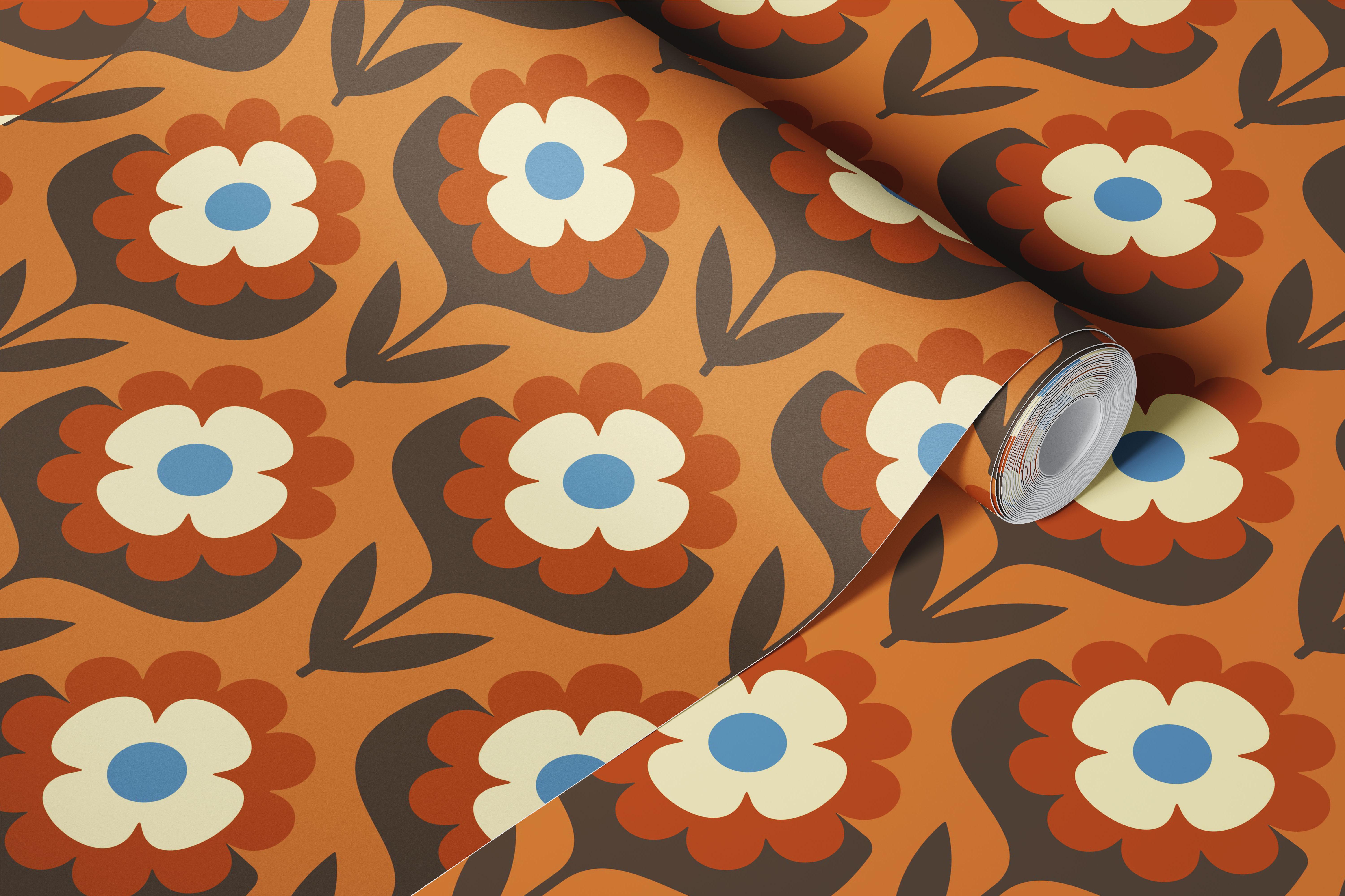 Retro Flower Power Bloom in a room
