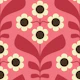 Retro Daisy Garden in Pink - S