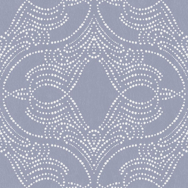 blue fog dotted ornamental lace pattern