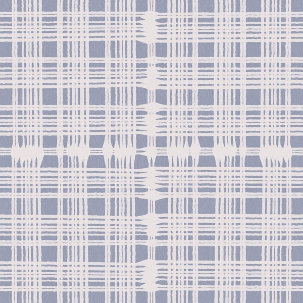 blue fog modern plaid grid pattern