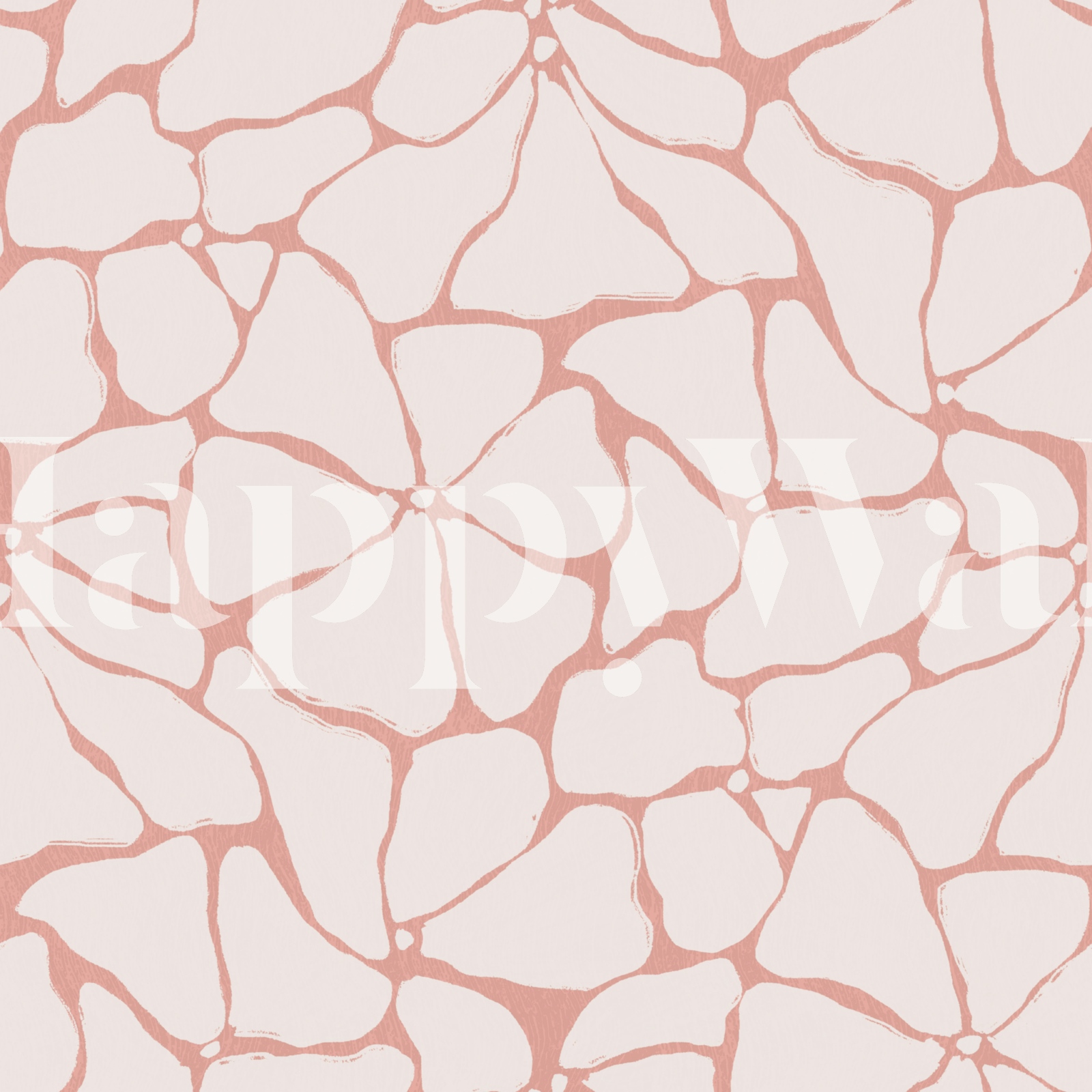 Blush Clay Organic Stone Pattern Wallpaper