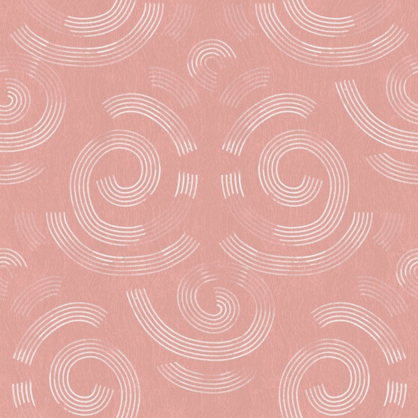blush clay abstract brush swirl pattern
