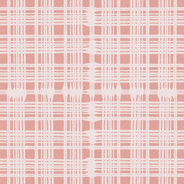 blush clay textured plaid grid