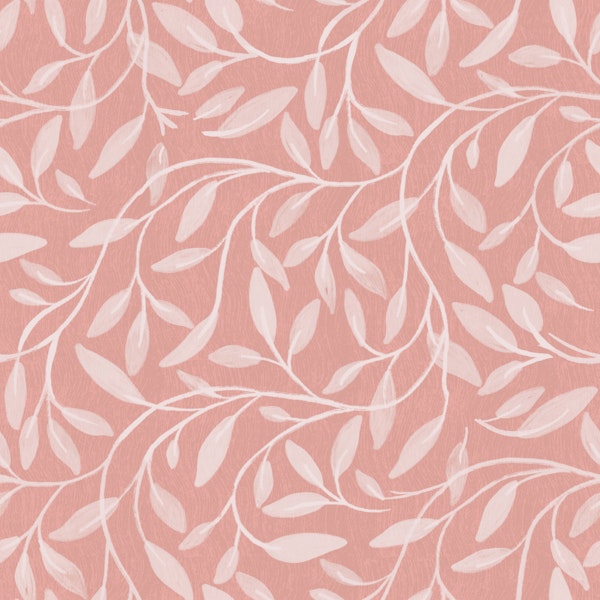 blush clay flowing leaf vine