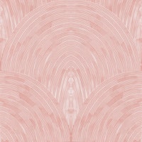 blush clay arched line texture tapet