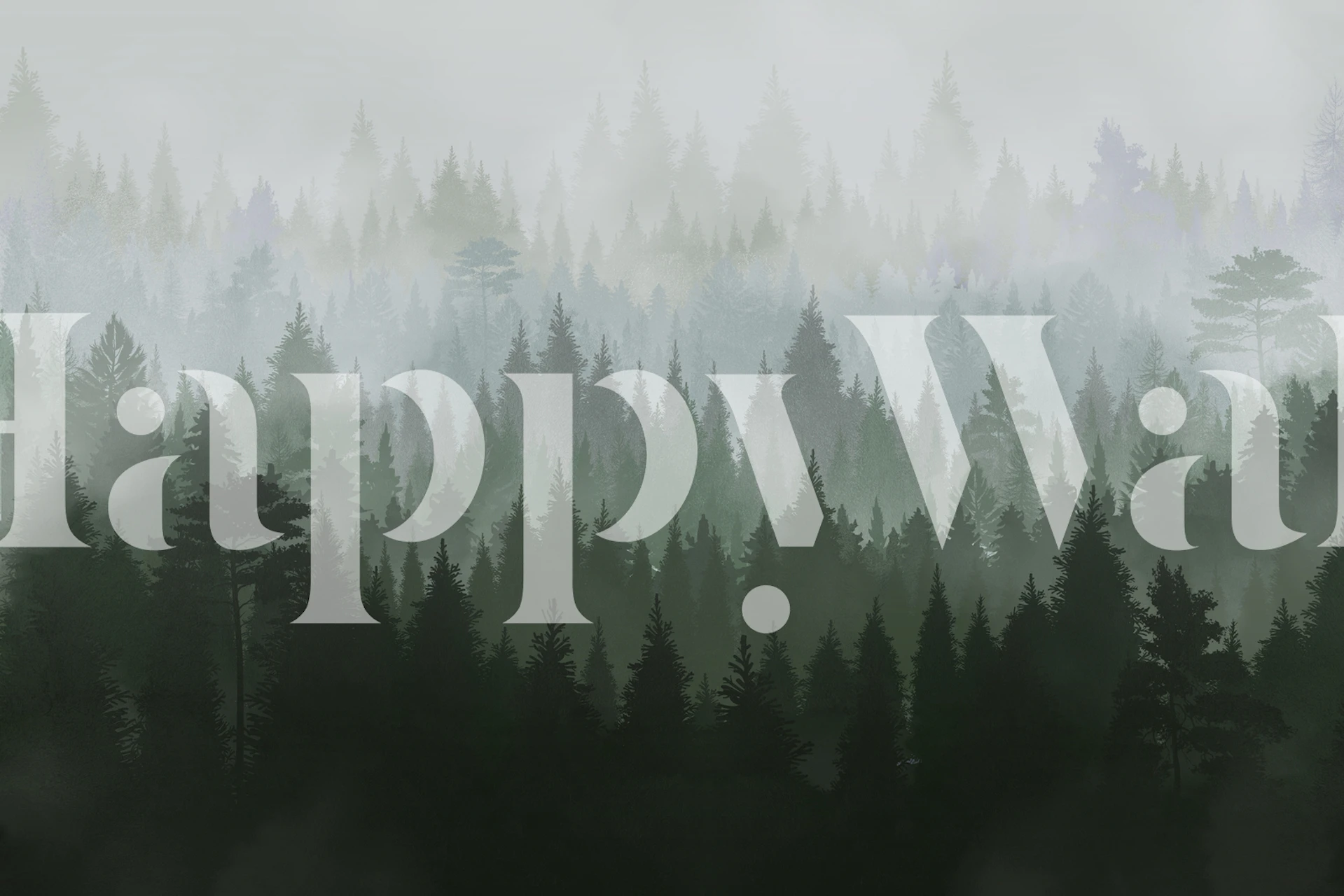 Forest Green tapettisuunnittelu huoneessa