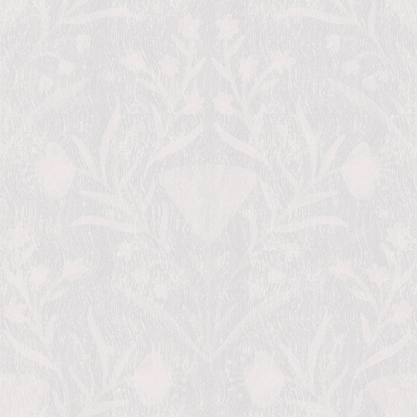 cloud white folk floral damask texture