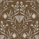cocoa brown folk floral damask texture