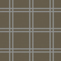 Taupe Linen Plaid Grid tapet