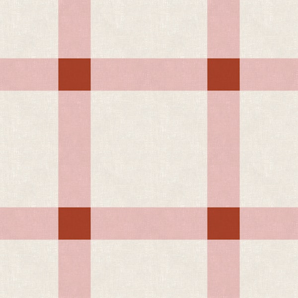 Blush Pink Plaid Grid