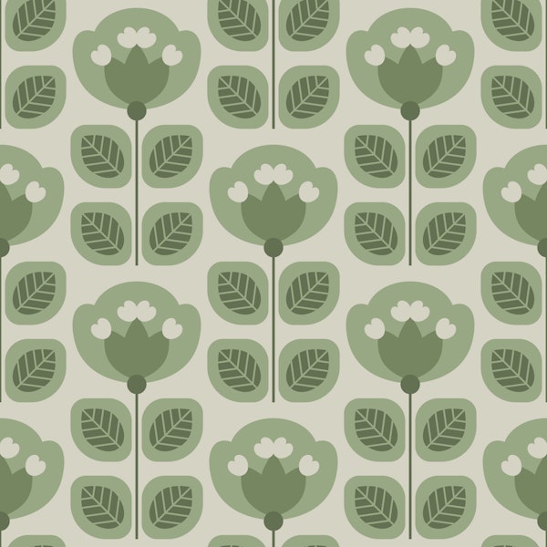 Sage Green Tulip Nordic Style