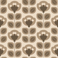 Brown Tulip Nordic Style tapet