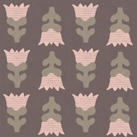 Mid Century Muted Tulip Blocks wallpaper