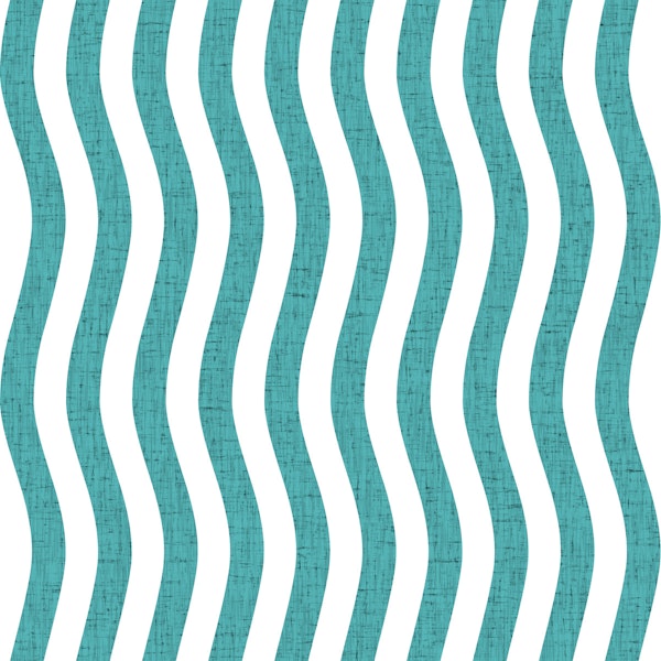 Wavy stripes transformative teal textured