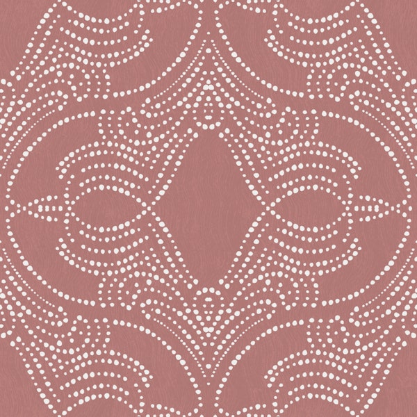 dusty rose lace dot medallion texture