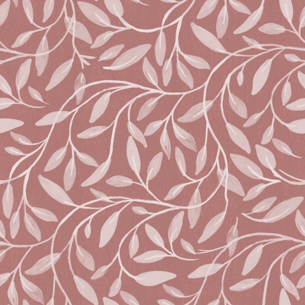 dusty rose flowing leaves texture