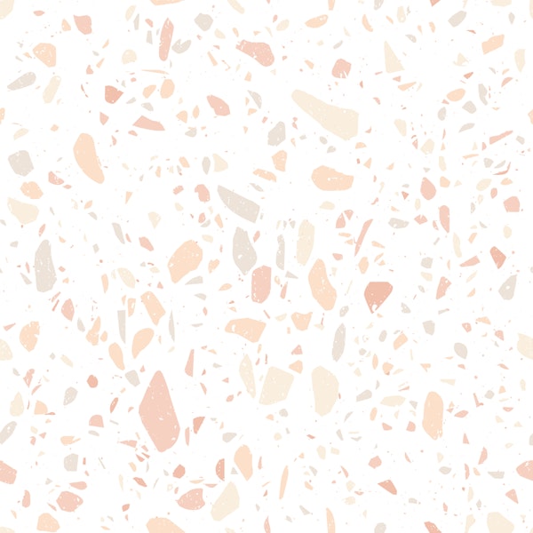Soft Terrazzo Blush and Cream Pattern L