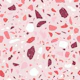Rose Quartz Terrazzo Texture Pattern L