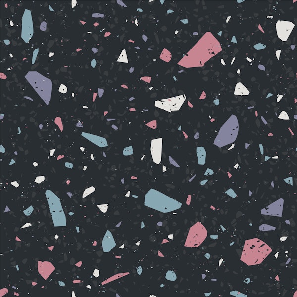 Midnight Terrazzo Speckles Pattern L
