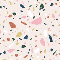 Playful Terrazzo Pebbles Pattern L tapete