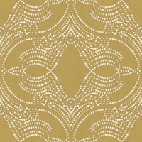 golden sand lace dot medallion texture wallpaper