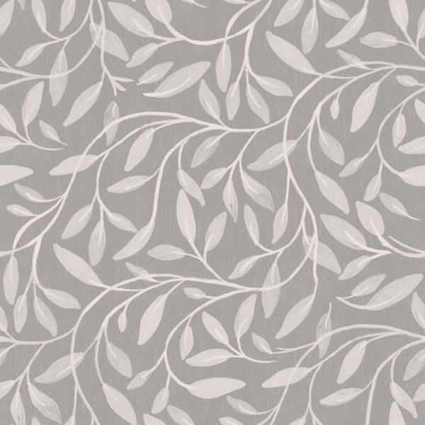greige linen flowing leaves texture