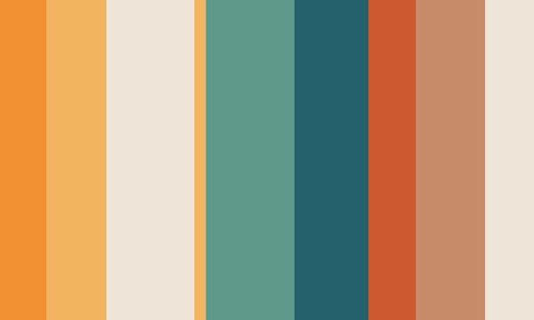 Retro Vertical Stripes Palette