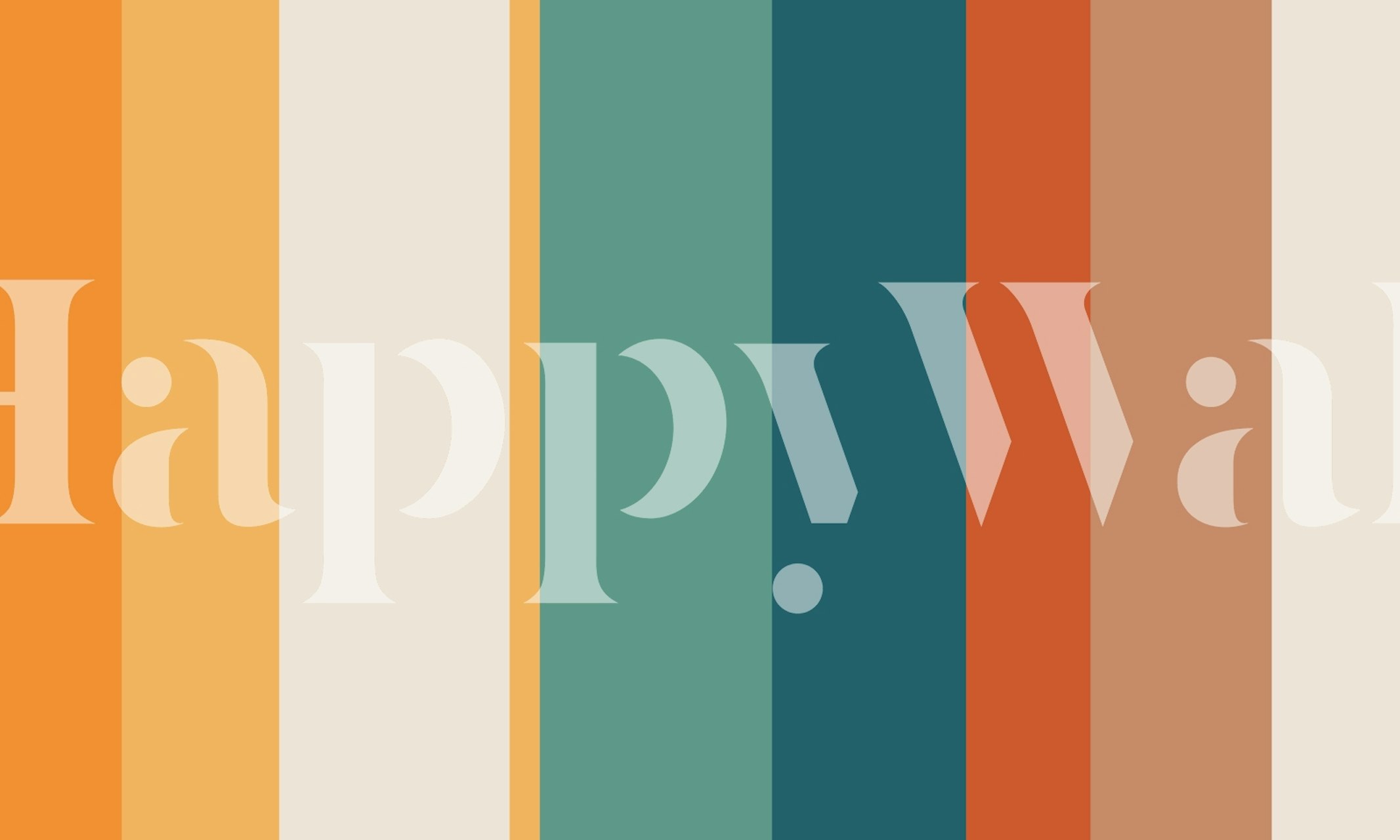 Retro vertical stripes wallpaper design