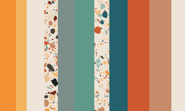 Terrazzo Stripe Color Block