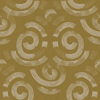 muted mustard swirl geometric texture behang