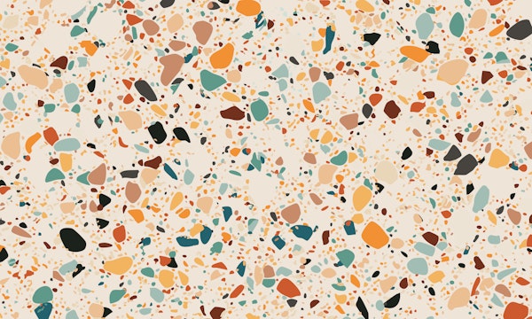 Retro Terrazzo Pebble Texture