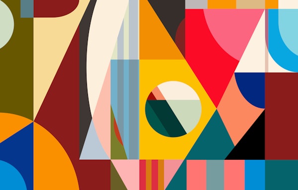 Mid Century Modern Geometric Shapes