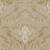 muted mustard arch fan texture tapet