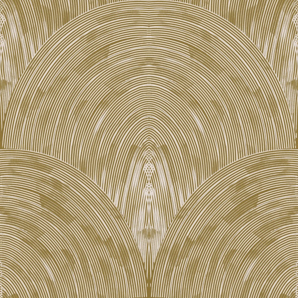 muted mustard arch fan texture