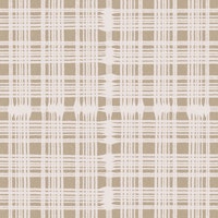oat beige plaid grid texture behang