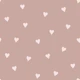 Pretty little hearts - pink on dusty rose - M